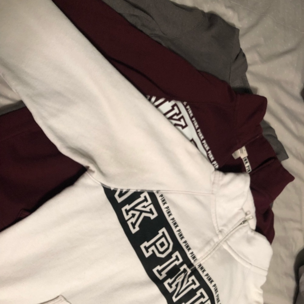 Set of four PINK sweatshirts